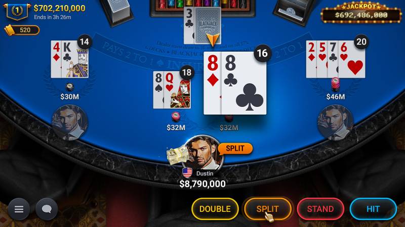 Các quyền chọn đặc biệt trong Blackjack V9bet